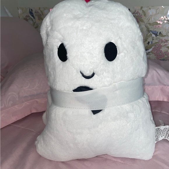 👻🎀ghost pillow with pink bow 🎀👻 - Picture 3 of 4